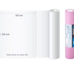 Podkład podfoliowany UNIVEL PLUS 2x bibuła 1x folia 50cm x 50m Różowy
